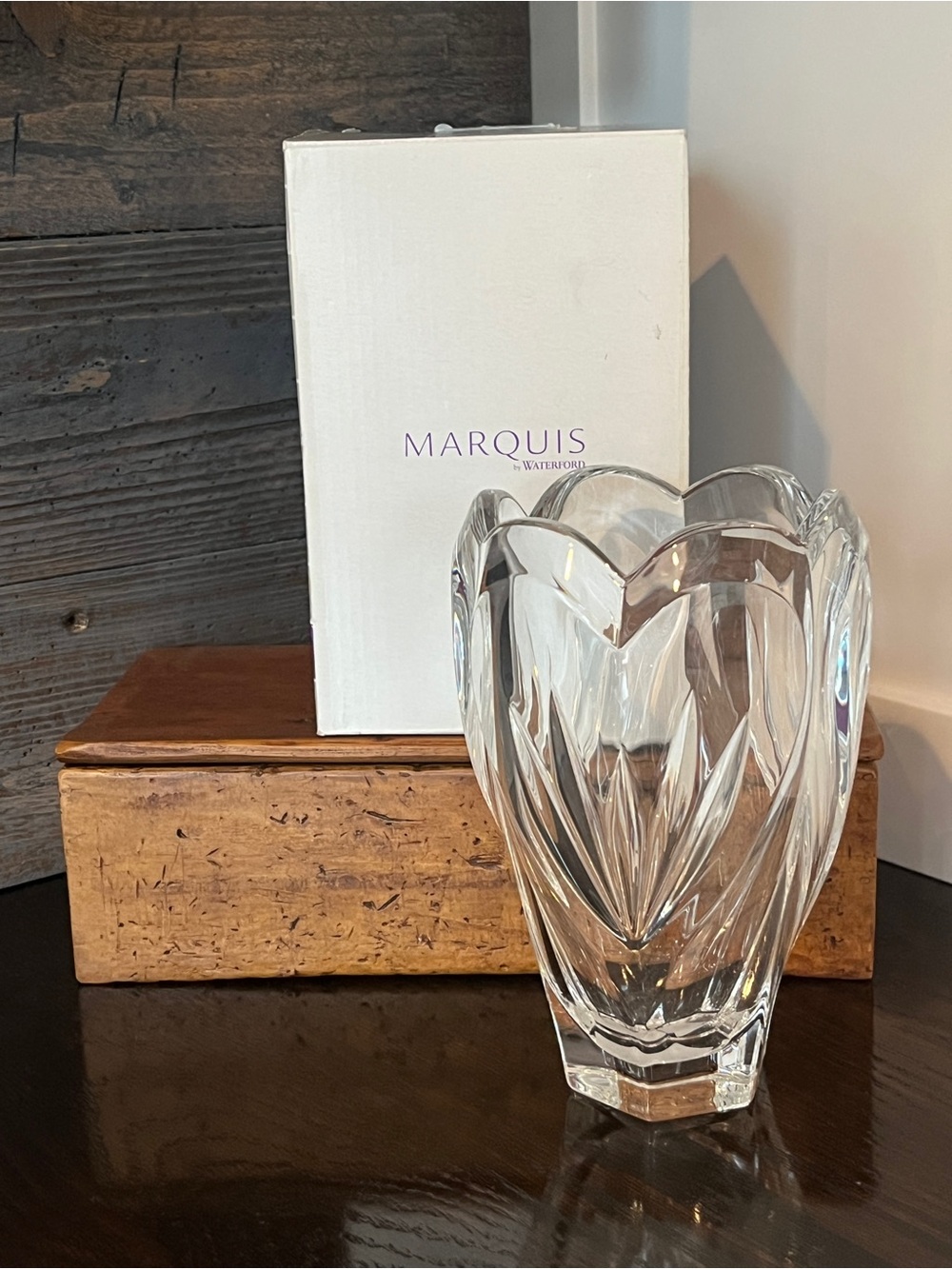NIB Marquis by Waterford Crystal "Sweet Memories" Vase